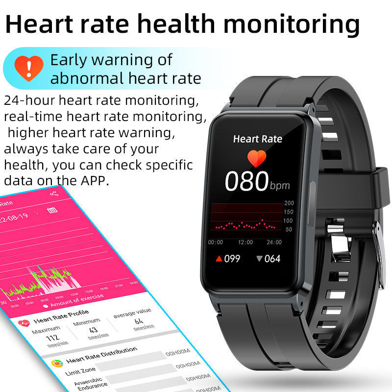 Waterproof Smartwatch with Bluetooth – Tracks Activity, Sleep & Heart Rate