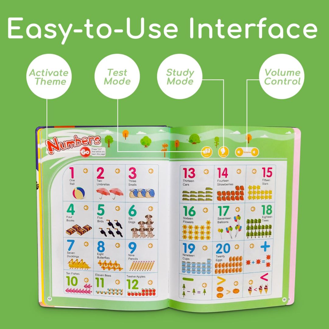 Engaging Interactive English Book for Kids' Language Development