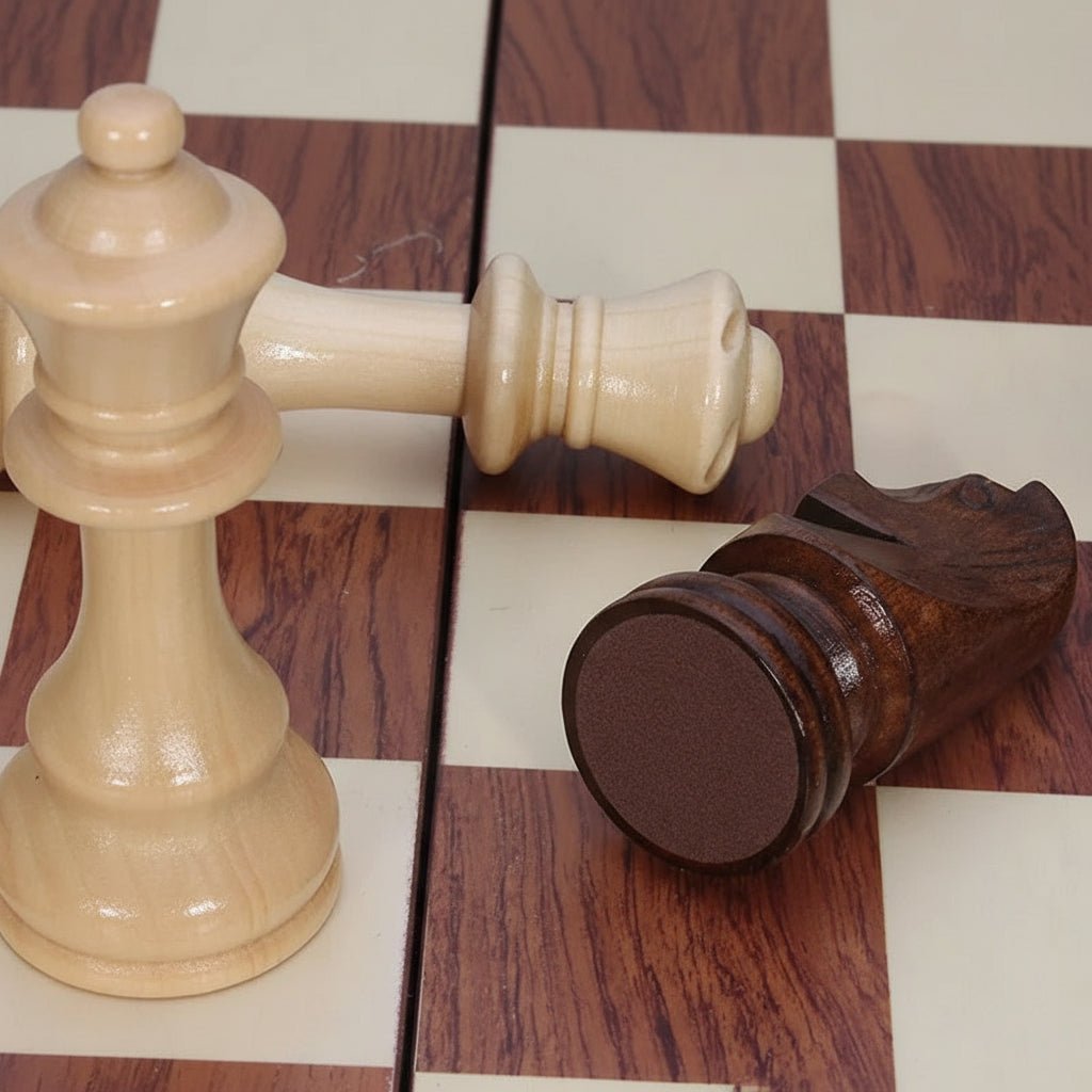 ClassicCraft Wooden Chess Set with Elegant Foldable Design