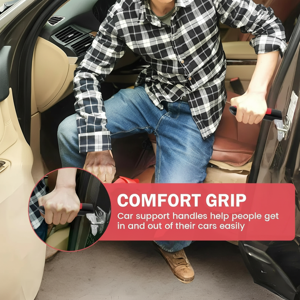 Automotive Safety Exit Tool with Glass Breaker and Grip Handle