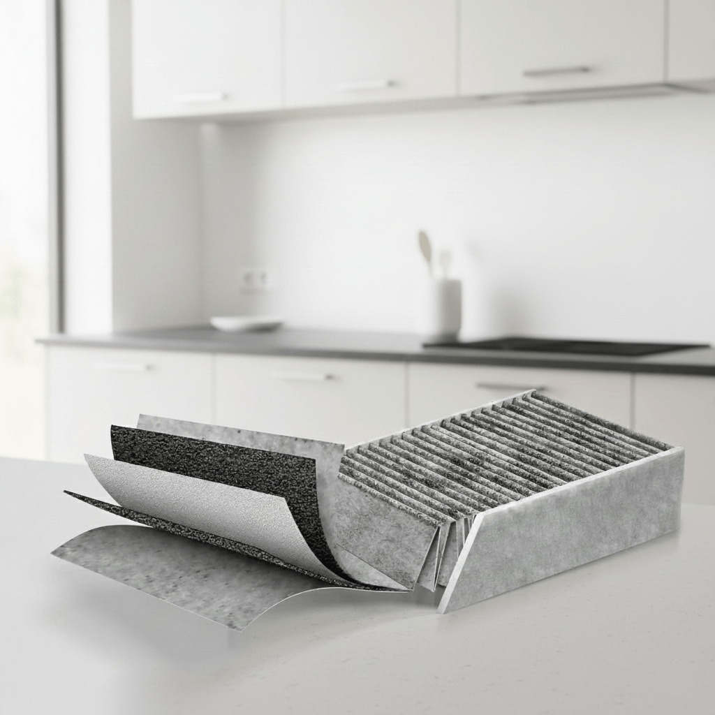 Odor Eliminating Activated Carbon Filter for Kitchen Hoods