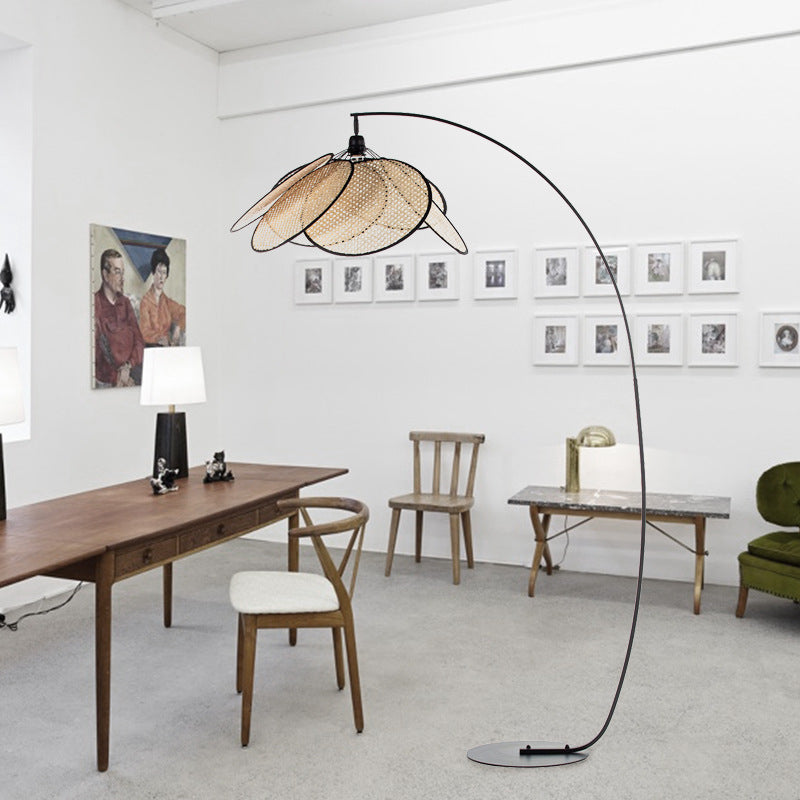 Taavita Rattan Floor Lamp