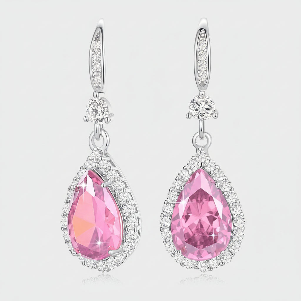 Gemstone-Inspired Teardrop Earrings – Perfect Gift for Her