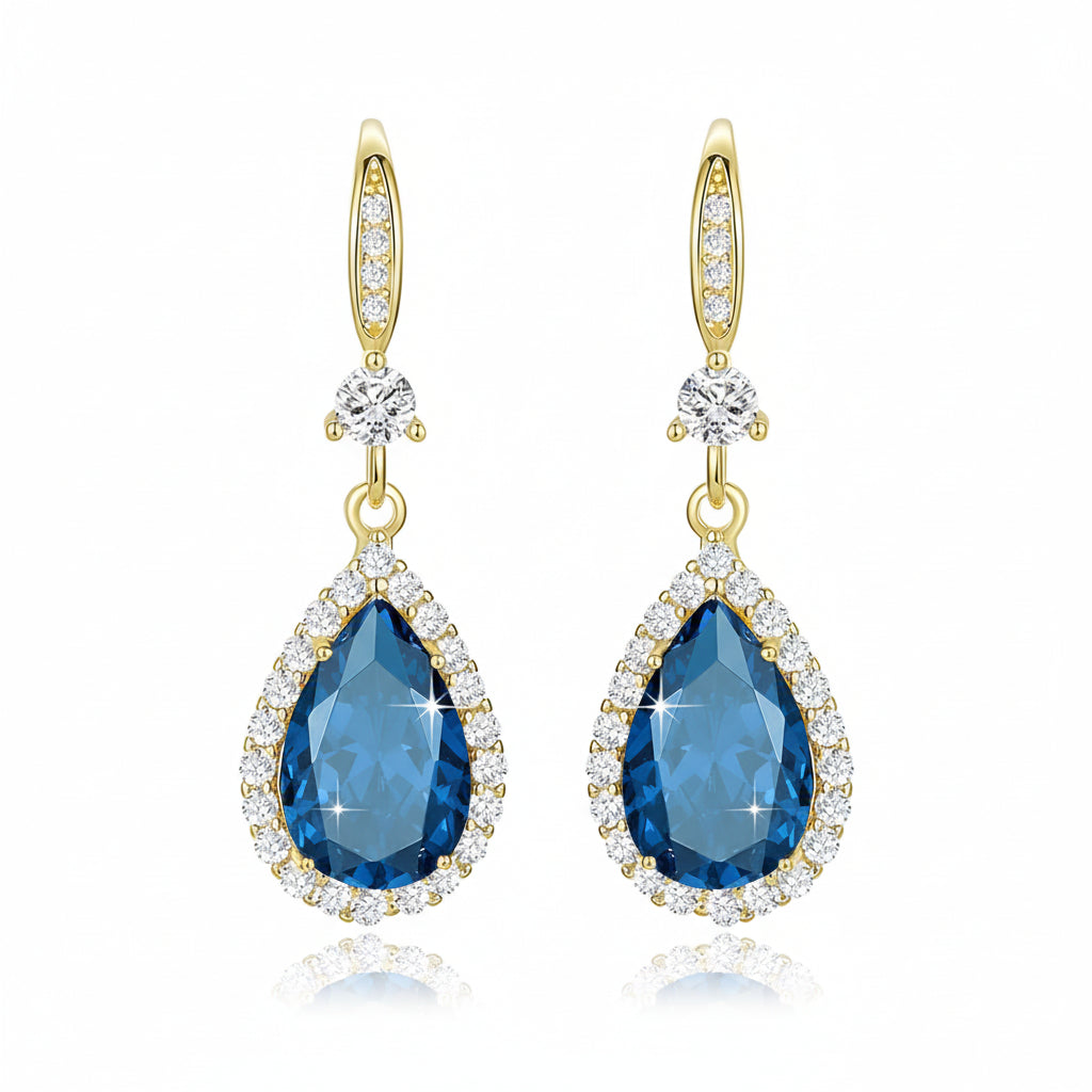 Gemstone-Inspired Teardrop Earrings – Perfect Gift for Her