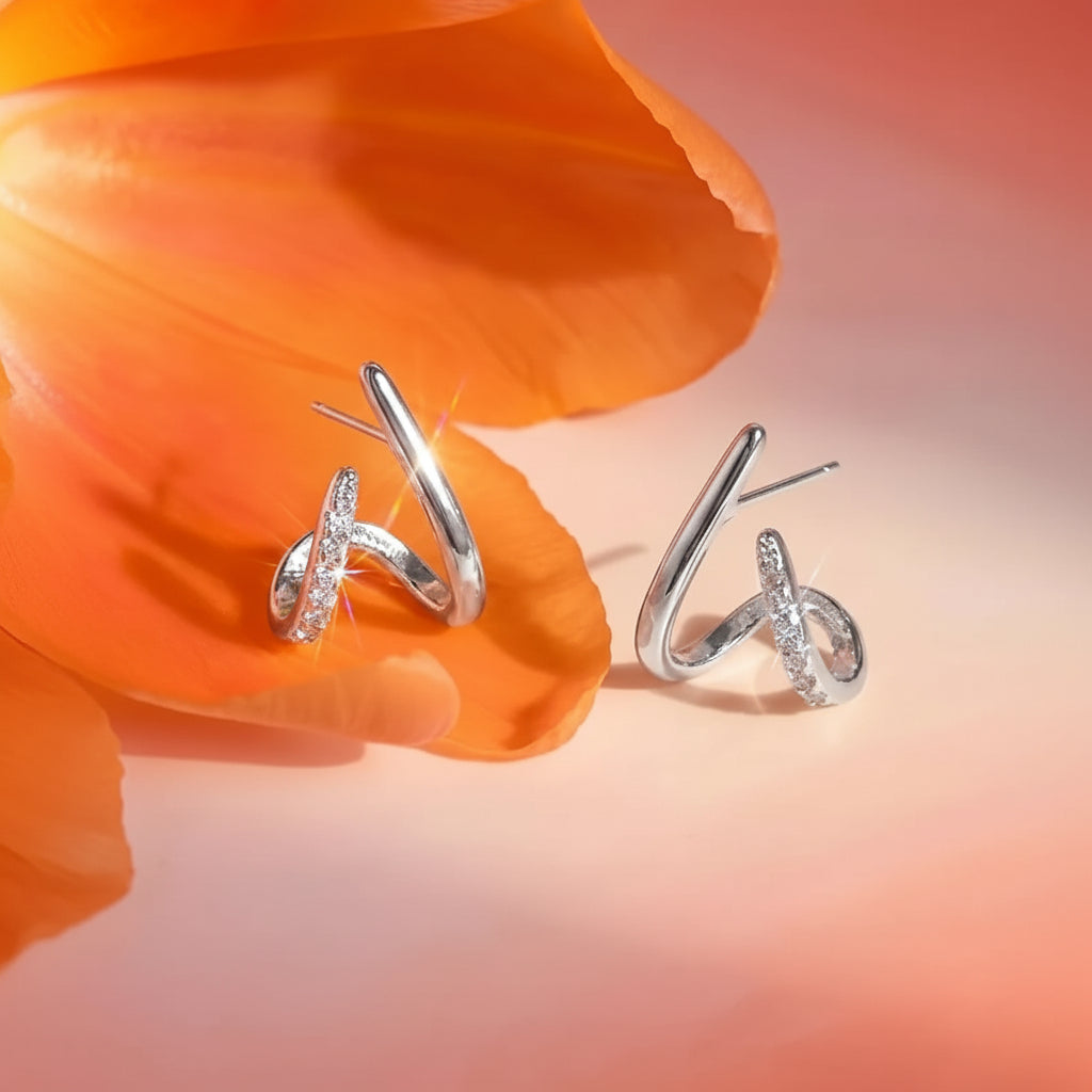 Stylish Gold X-Shaped Stud Earrings for Any Occasion