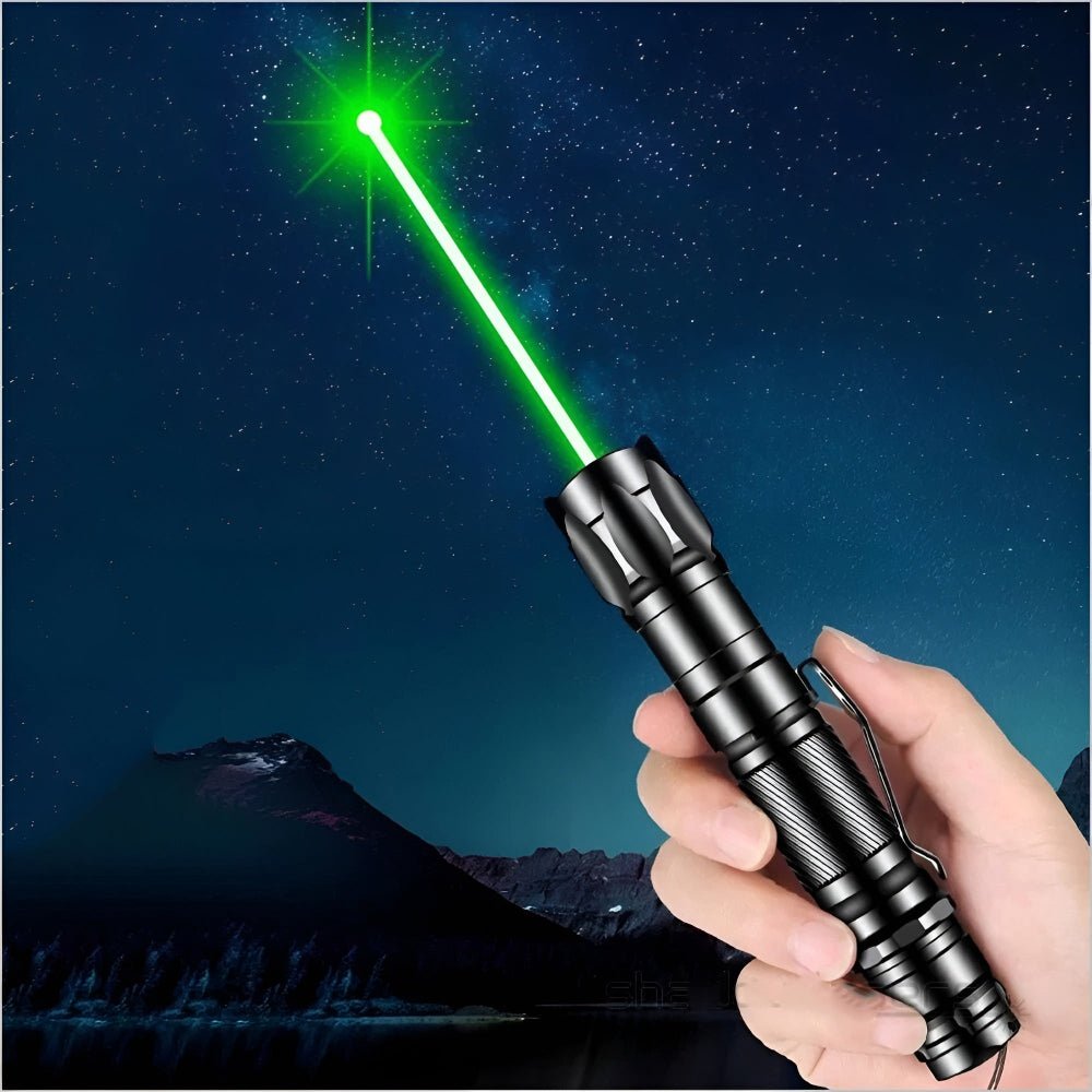 Rechargeable Green Laser Pointer - 532nm USB Eco Laser for Presentations and Stargazing