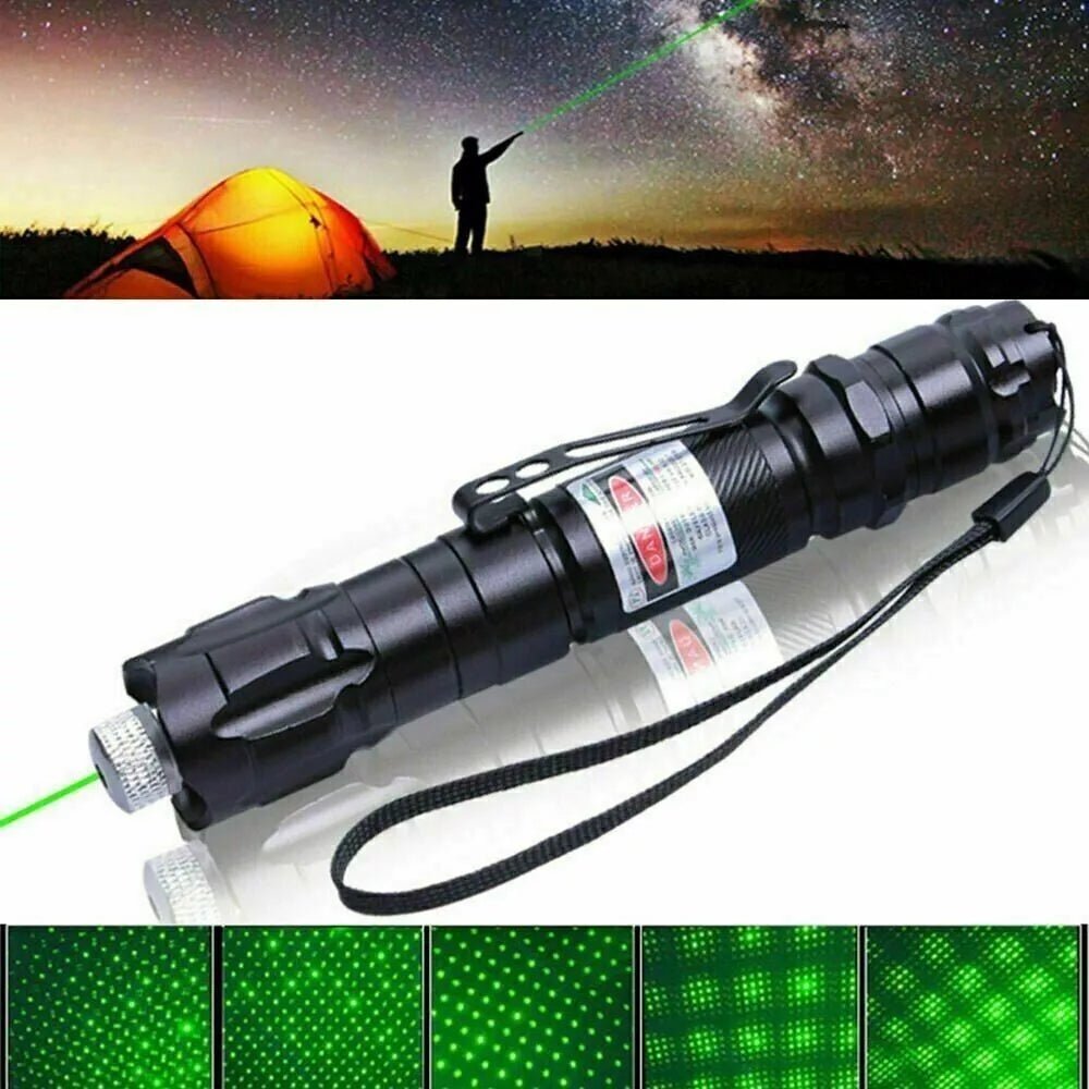 Rechargeable Green Laser Pointer - 532nm USB Eco Laser for Presentations and Stargazing