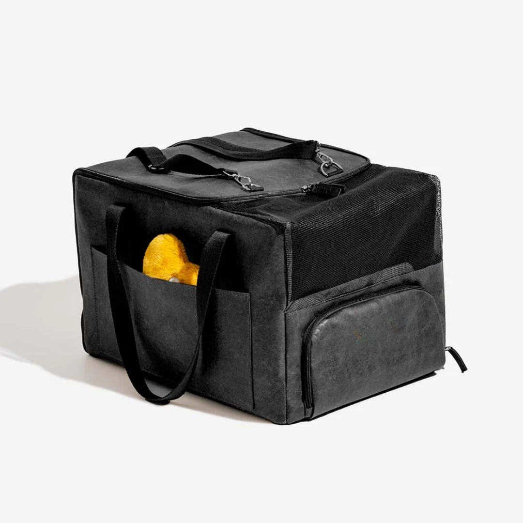 Pet Travel Carrier Bag with Expandable Storage | Safe and Stylish Design