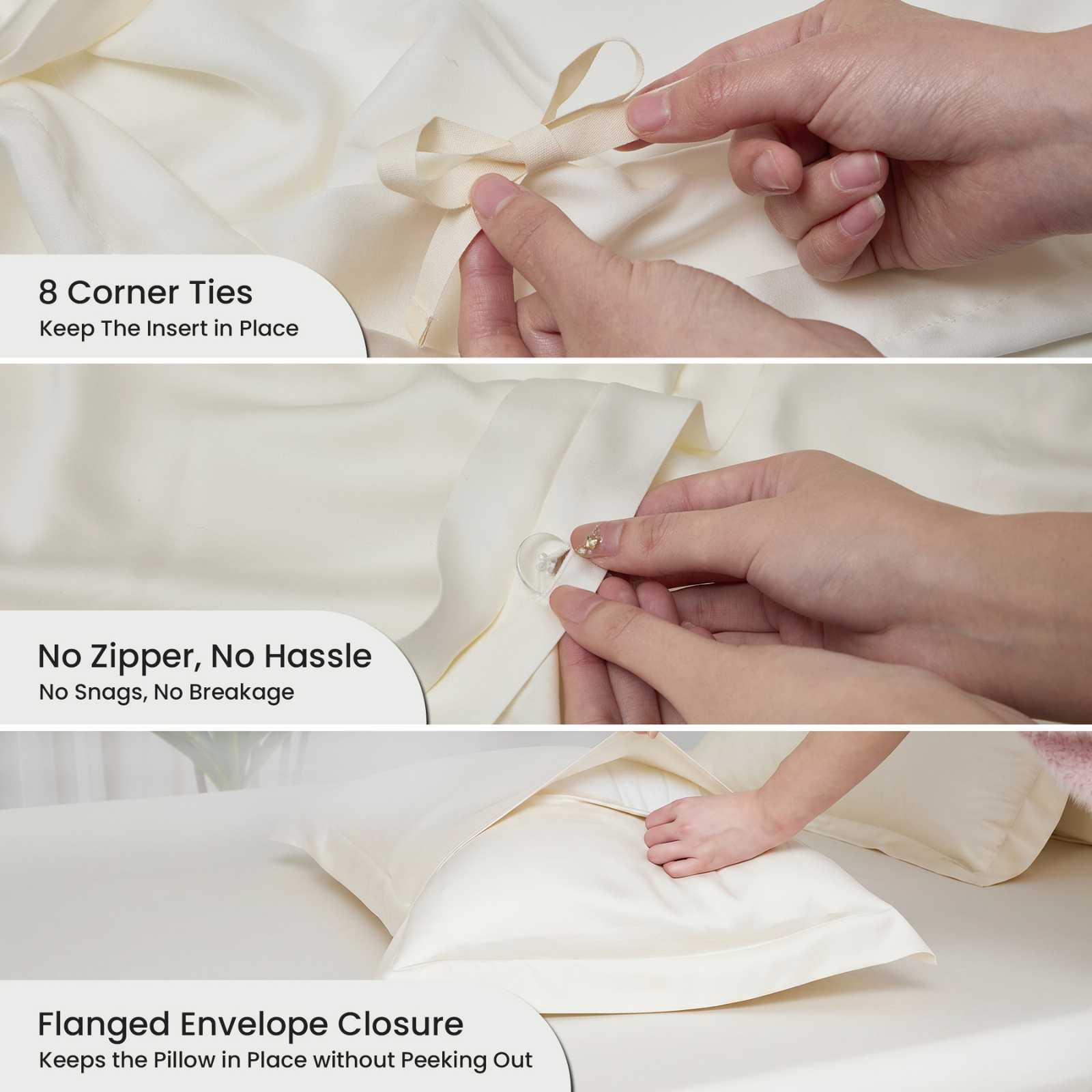Lightweight Tencel Duvet Cover Set with Cooling Features – Eco-Friendly & Moisture-Wicking