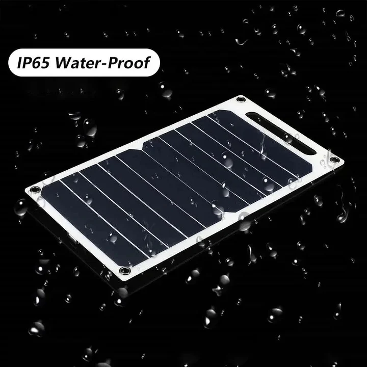 Portable Solar Charger for Phones – Waterproof with USB Output for Outdoors
