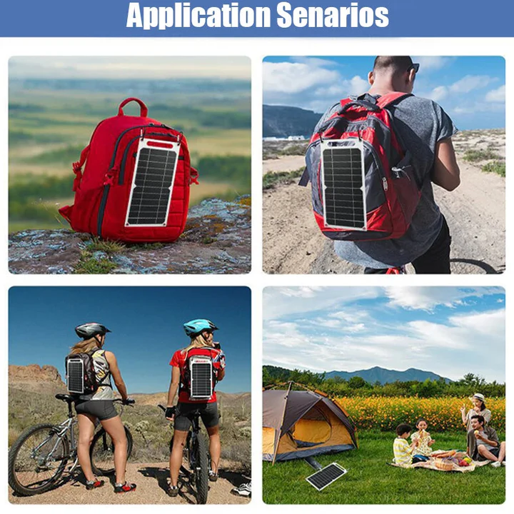 Portable Solar Charger for Phones – Waterproof with USB Output for Outdoors