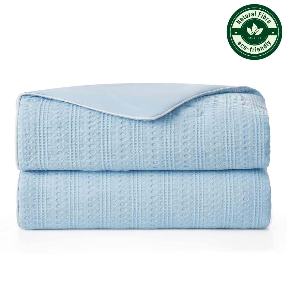 Waffle Cooling Comforter with Sorona Fiber – Breathable Design for Warm Sleepers