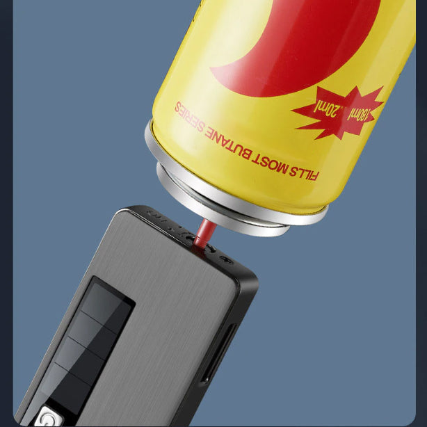Solar-Powered Jet Lighter with LED Light - Compact for Outdoor Use