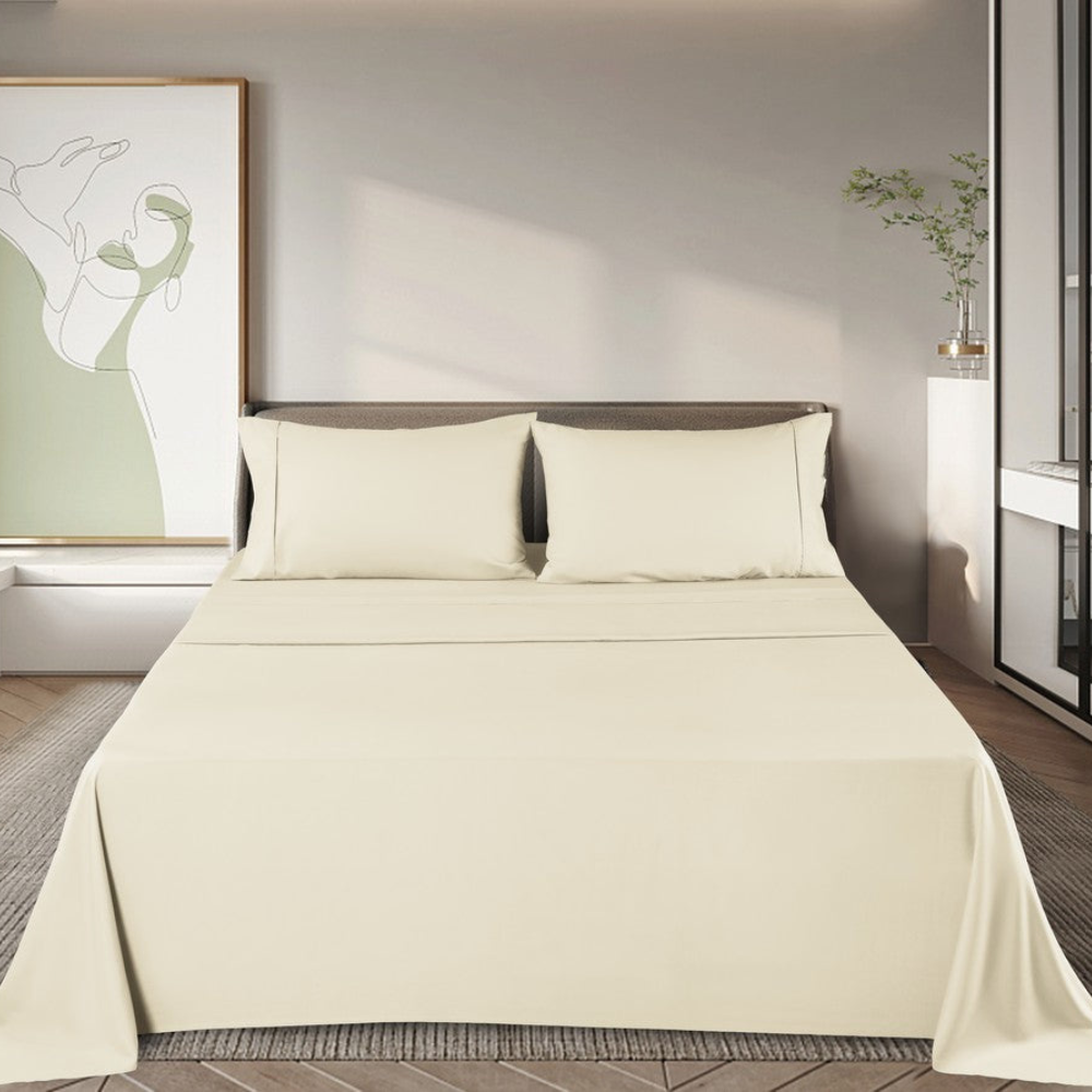 Bamboo Bed Sheet Set – Soft, Breathable, Hypoallergenic Fabric for All-Season Comfort