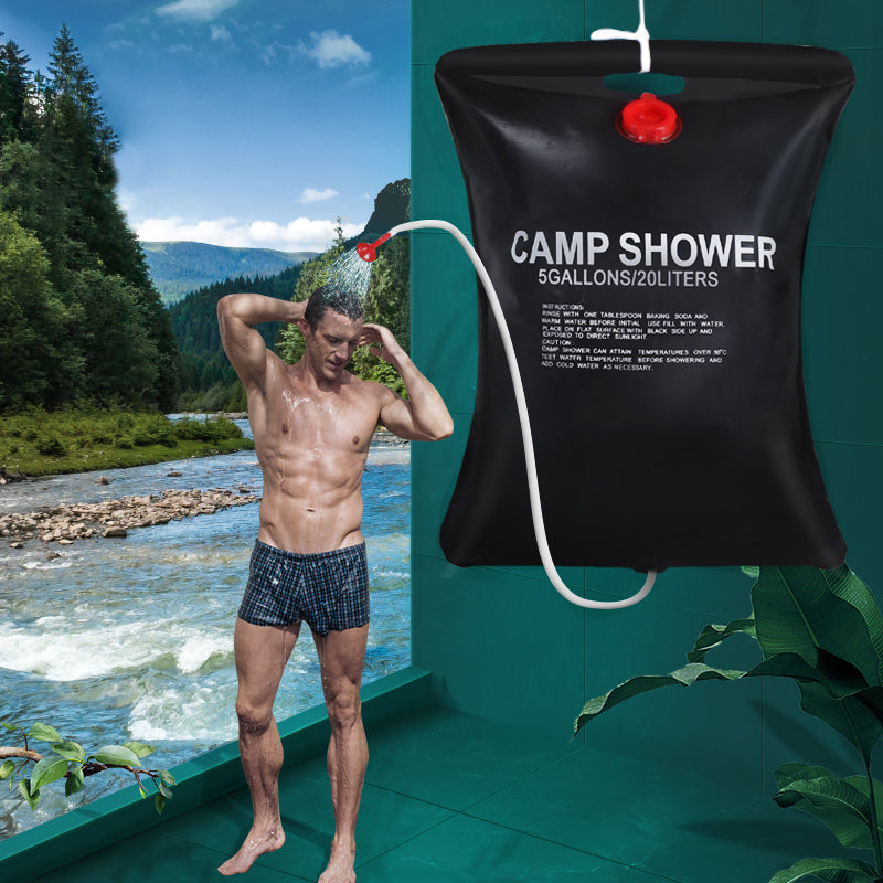 Portable Solar Camping Shower with Quick Heating – 20L Outdoor Bag
