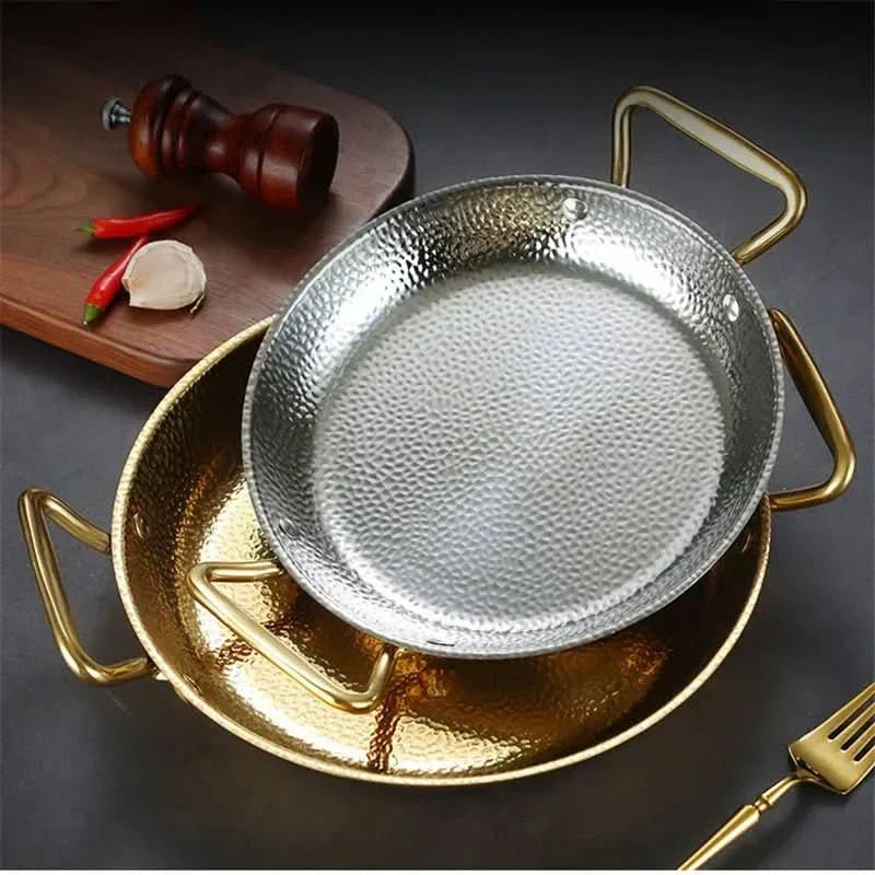 EleganceCraft Hammered Stainless Steel Cooking Pot