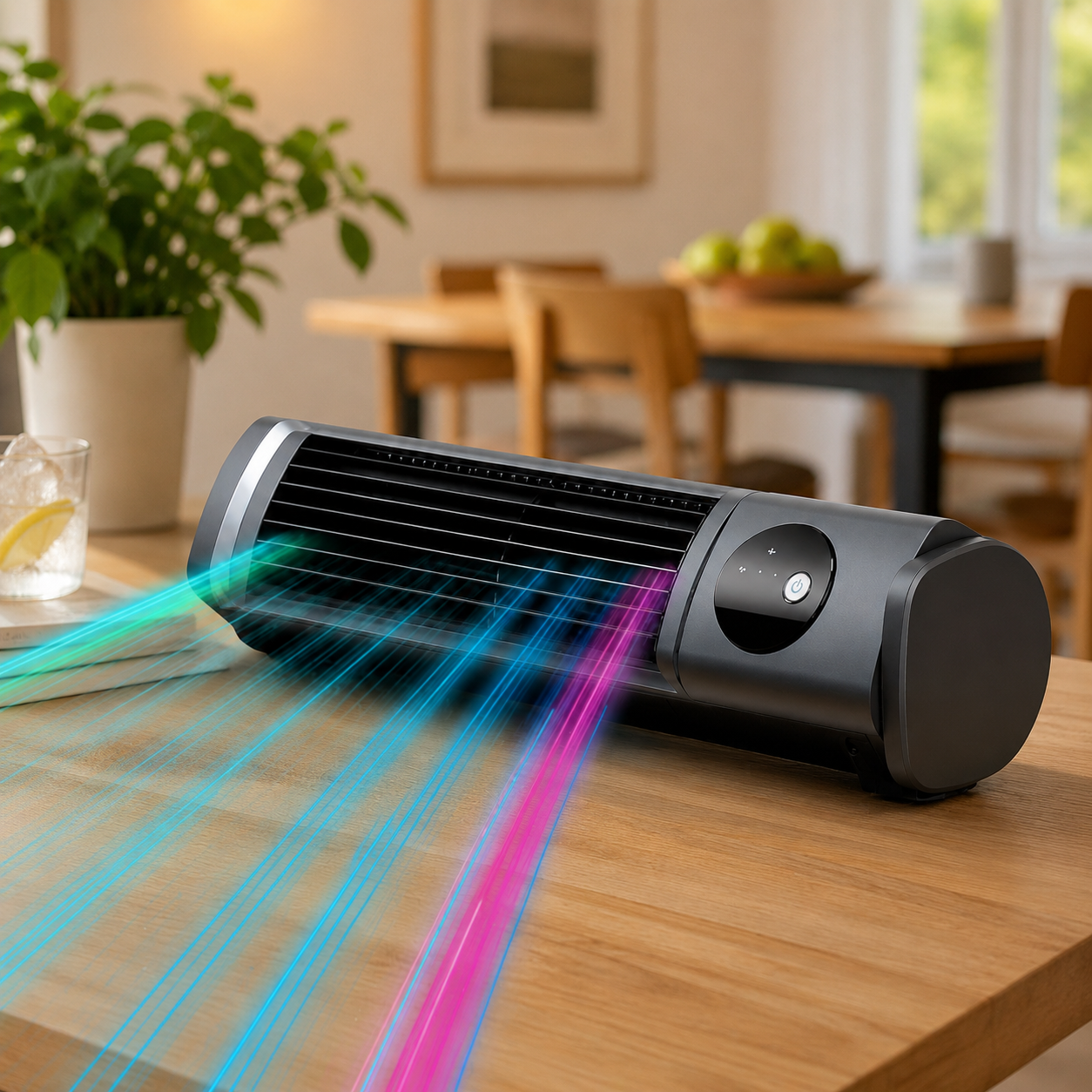 Portable Tower Fan with Adjustable Oscillation and Timer for Home Use