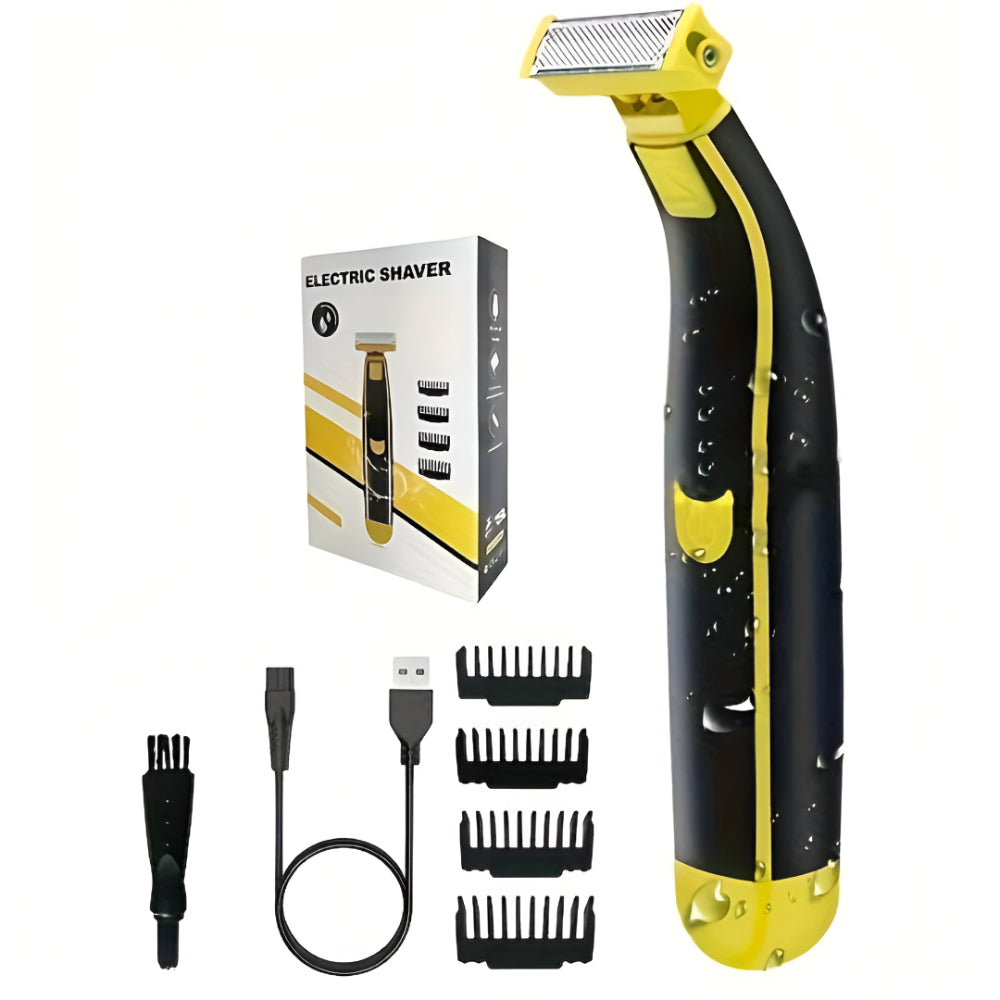 Portable USB Rechargeable Grooming Shaver for All Body Areas