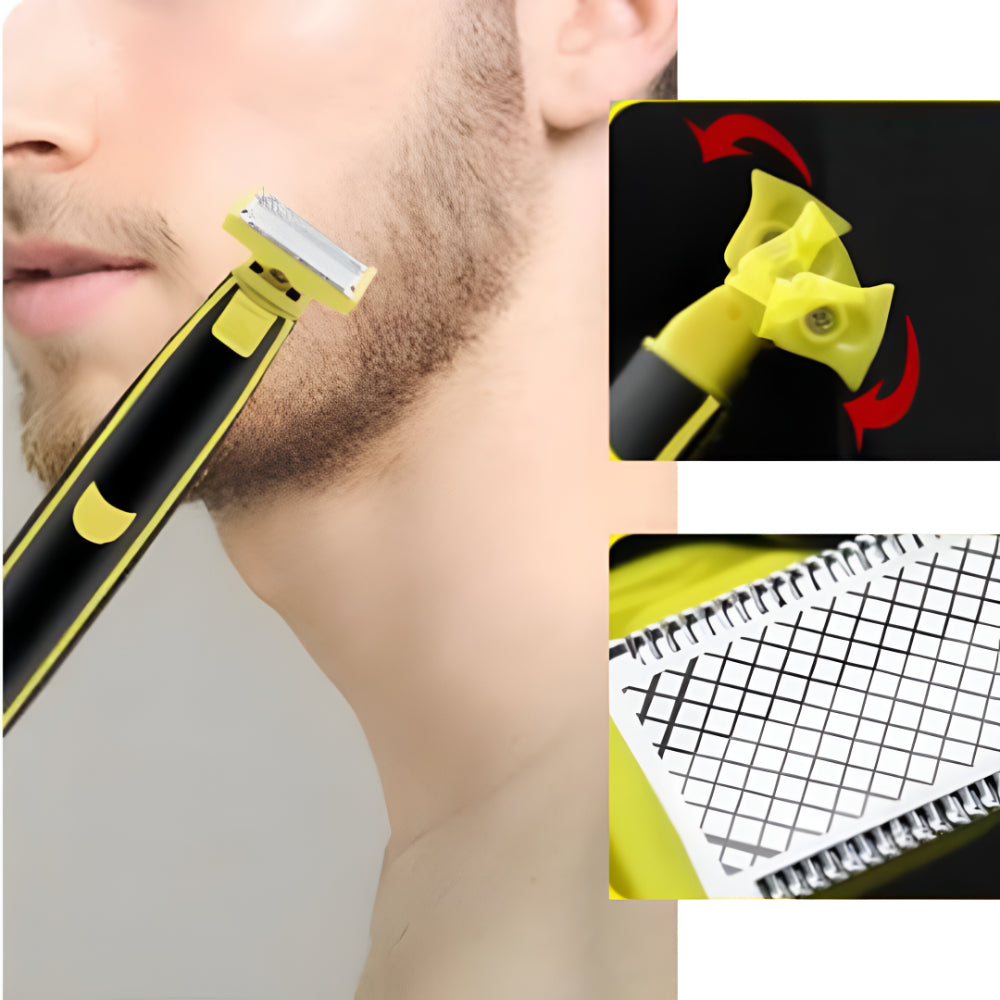 Portable USB Rechargeable Grooming Shaver for All Body Areas