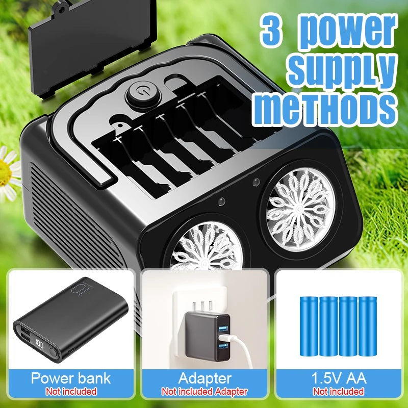 Portable Bubble Blower with Dual Fans – Over 20,000 Bubbles/Min