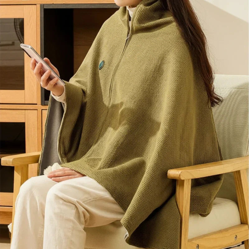 CozyWrap USB Heated Shawl: Instant Warmth for Home and Travel