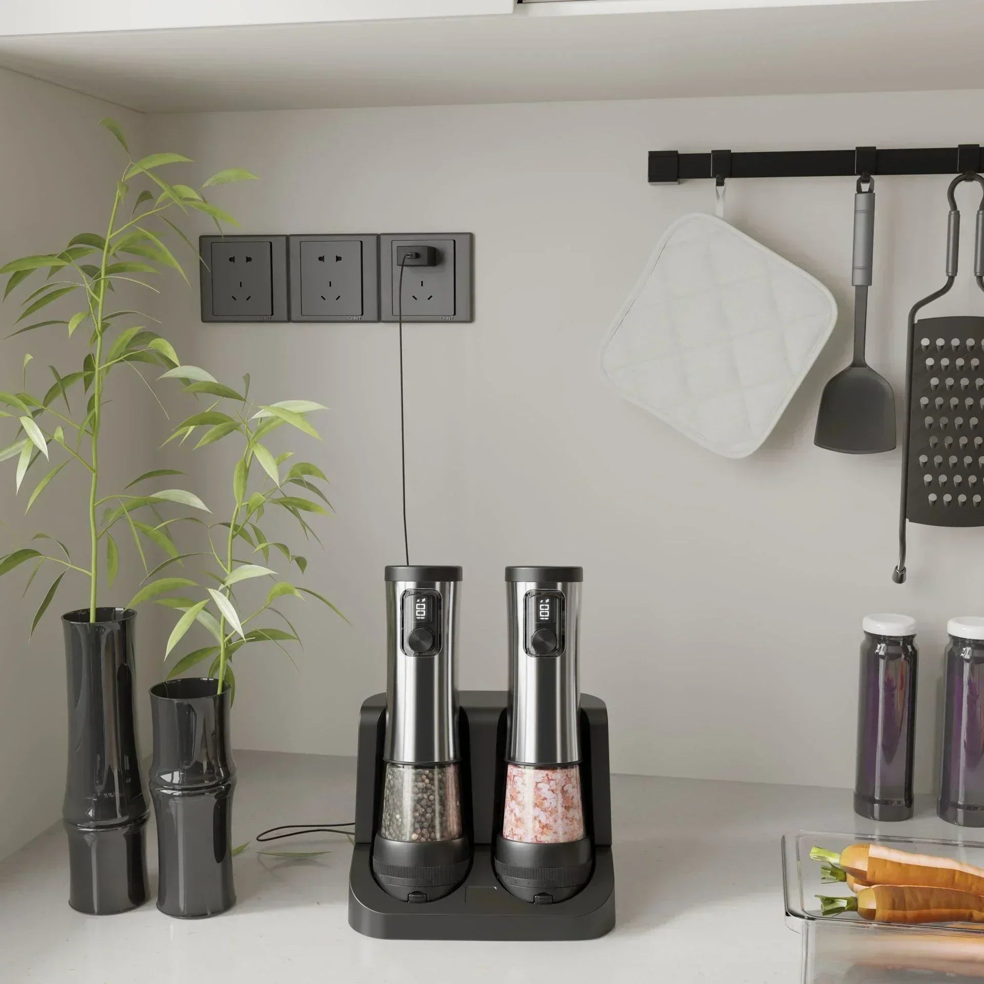 SmartGrind Rechargeable Spices Mill Set with Customizable Settings