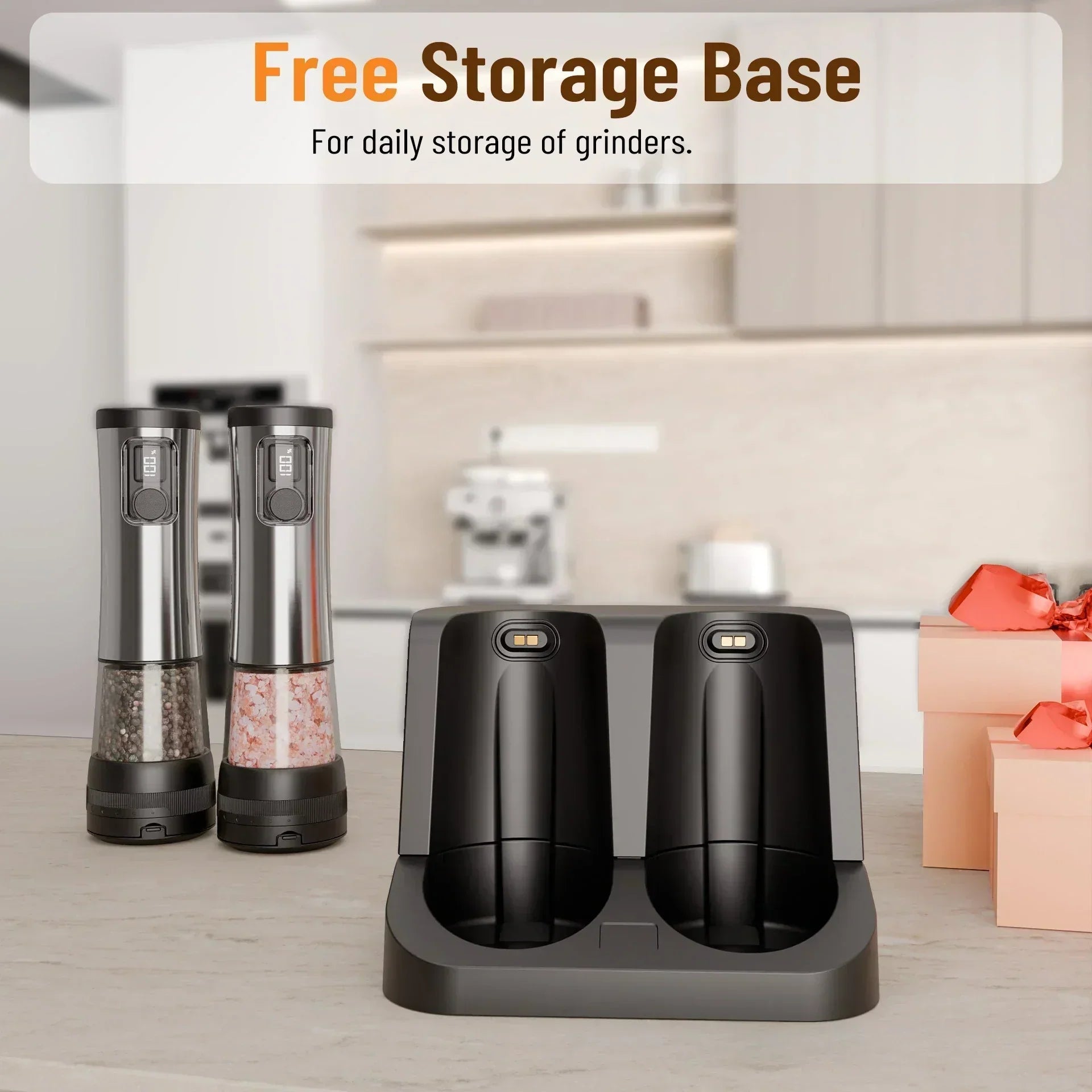 SmartGrind Rechargeable Spices Mill Set with Customizable Settings