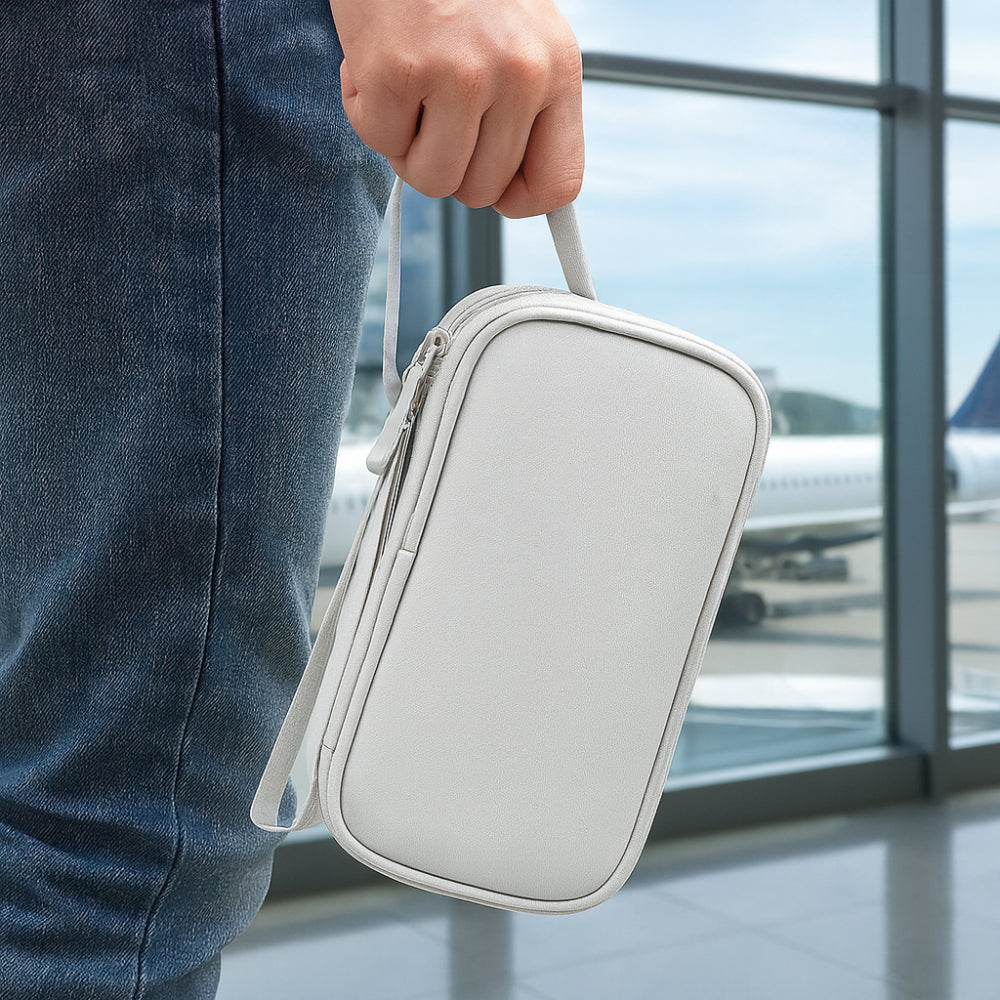 Compact Tech Travel Organizer with Versatile Storage