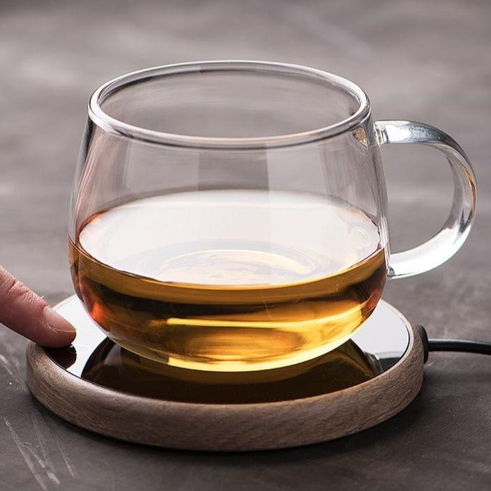 Ceramic Mug Warmer with Temperature Control and Auto Shut-Off for Coffee