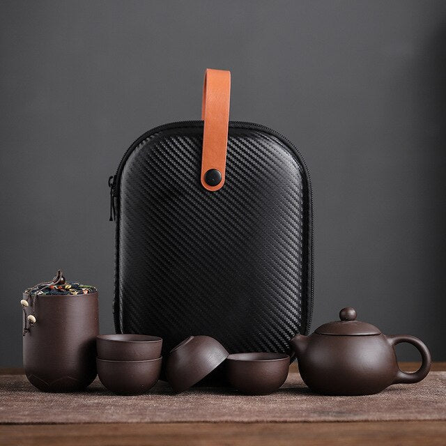 Minimalist Ceramic Teapot Set for Home and Travel – Complete Tea Experience