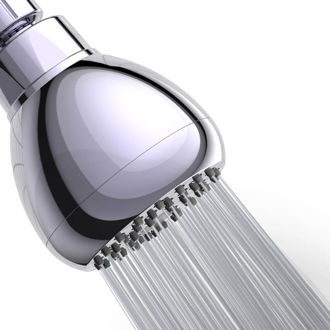Chrome, Matte Black & Brushed Nickel High-Pressure Showerhead with Anti-Clog Nozzles - G1/2 Brass