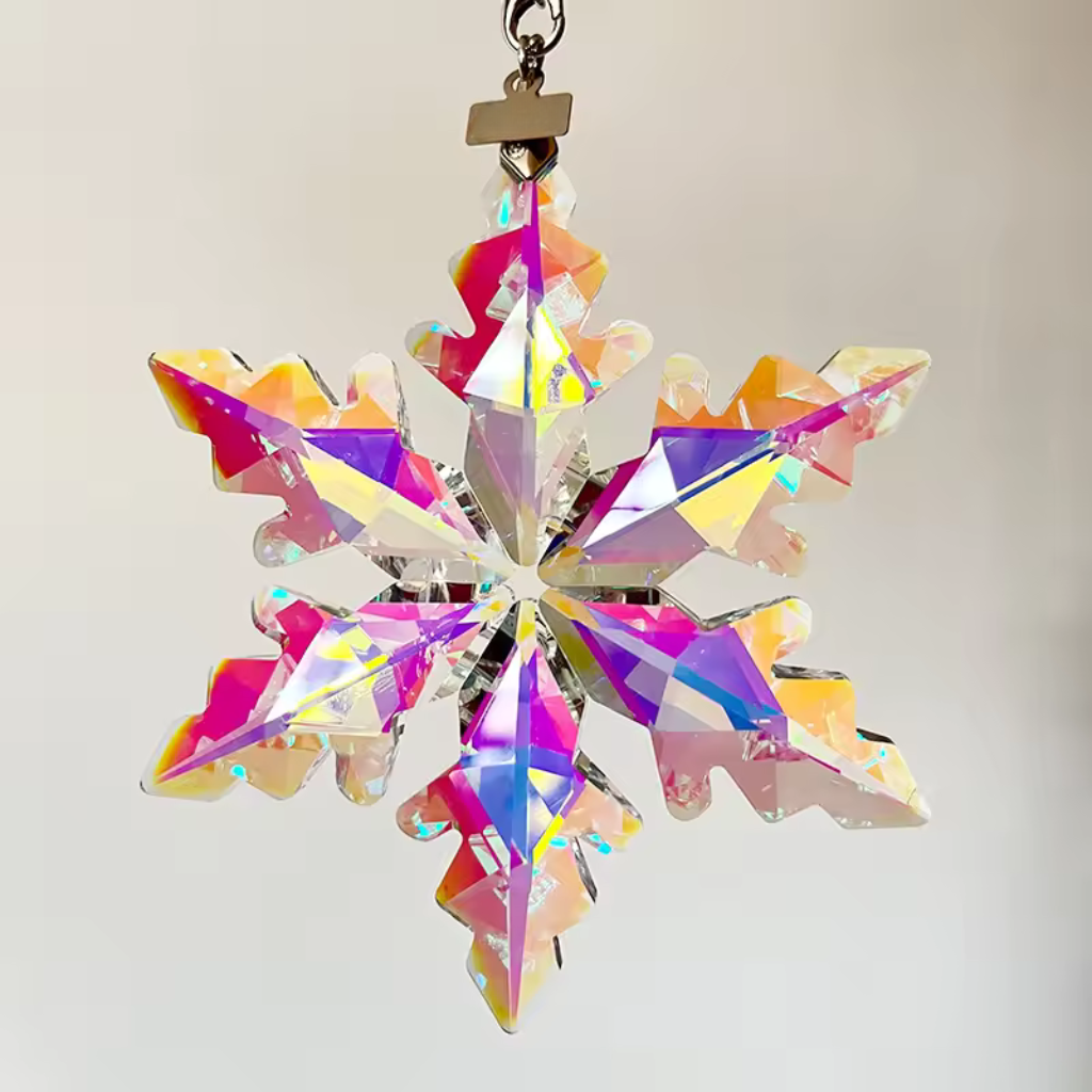 Handcrafted K9 Crystal Snowflake Ornament for Beautiful Christmas Trees