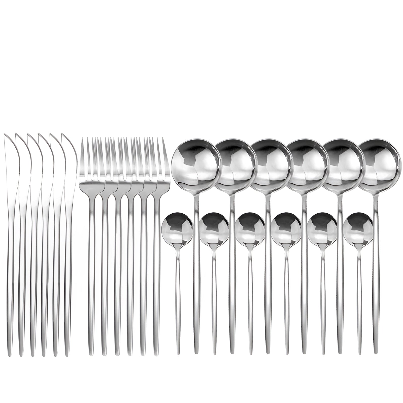 Matte Black Stainless Steel Flatware Set with Portable Case for Outdoor Use