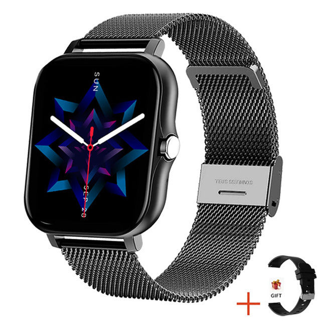 Health Monitoring Smartwatch with Touchscreen for Daily Fitness Tracking