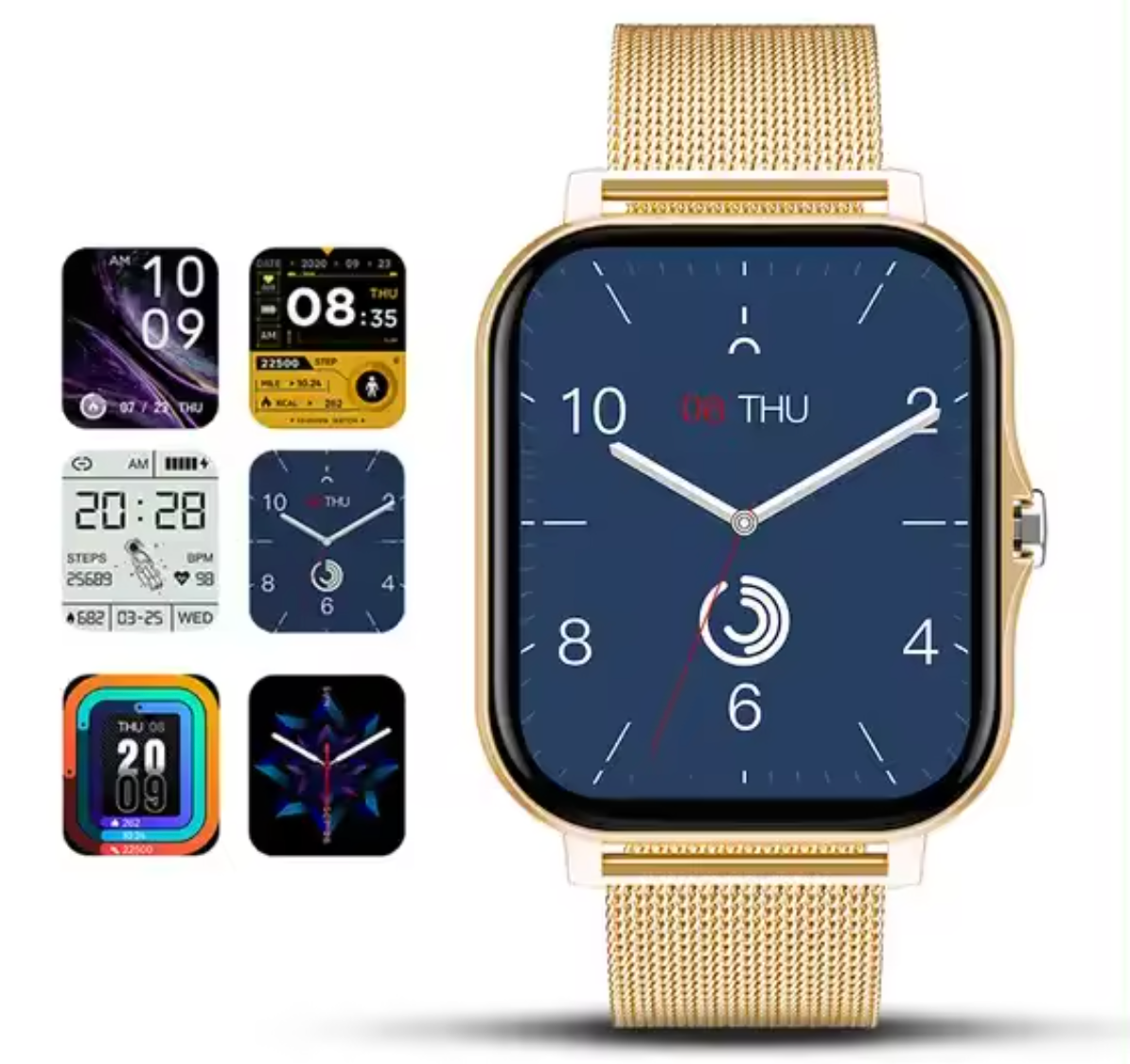 Health Monitoring Smartwatch with Touchscreen for Daily Fitness Tracking