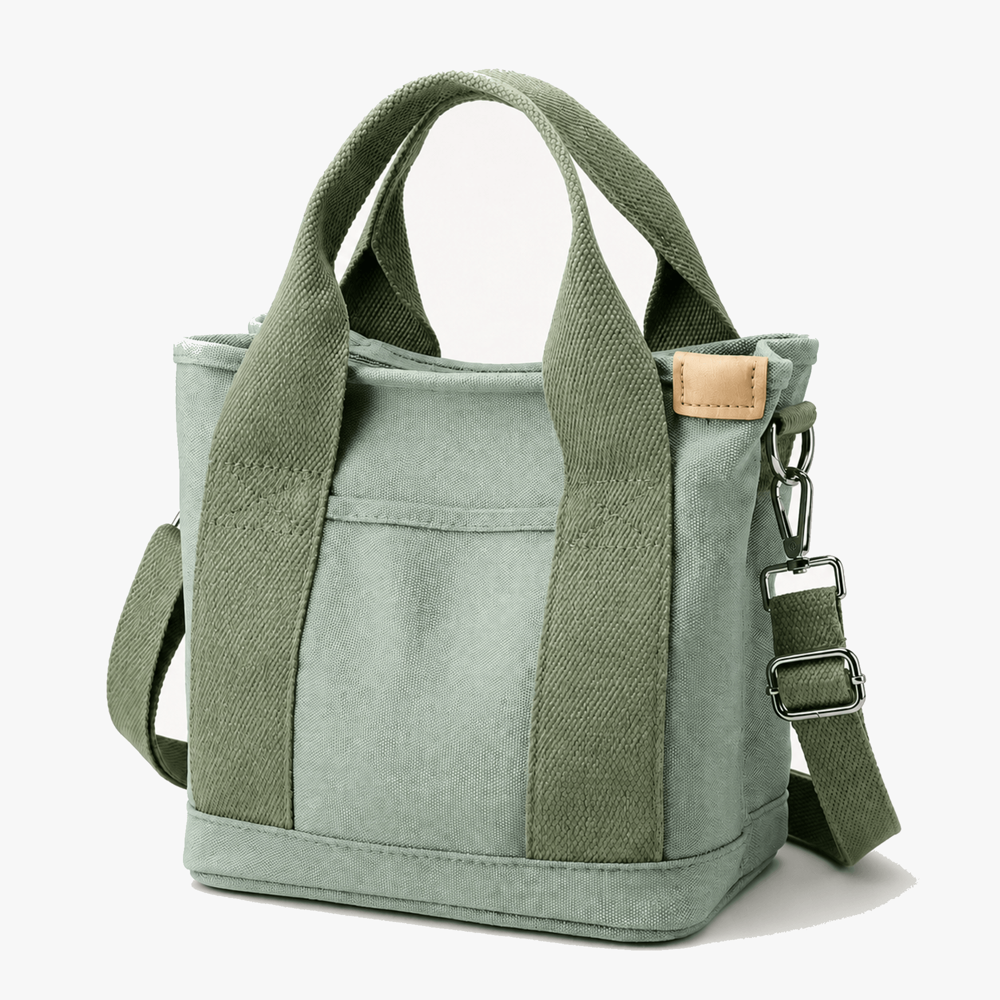 Lightweight Canvas Tote Bag with Multiple Pockets for Daily Use