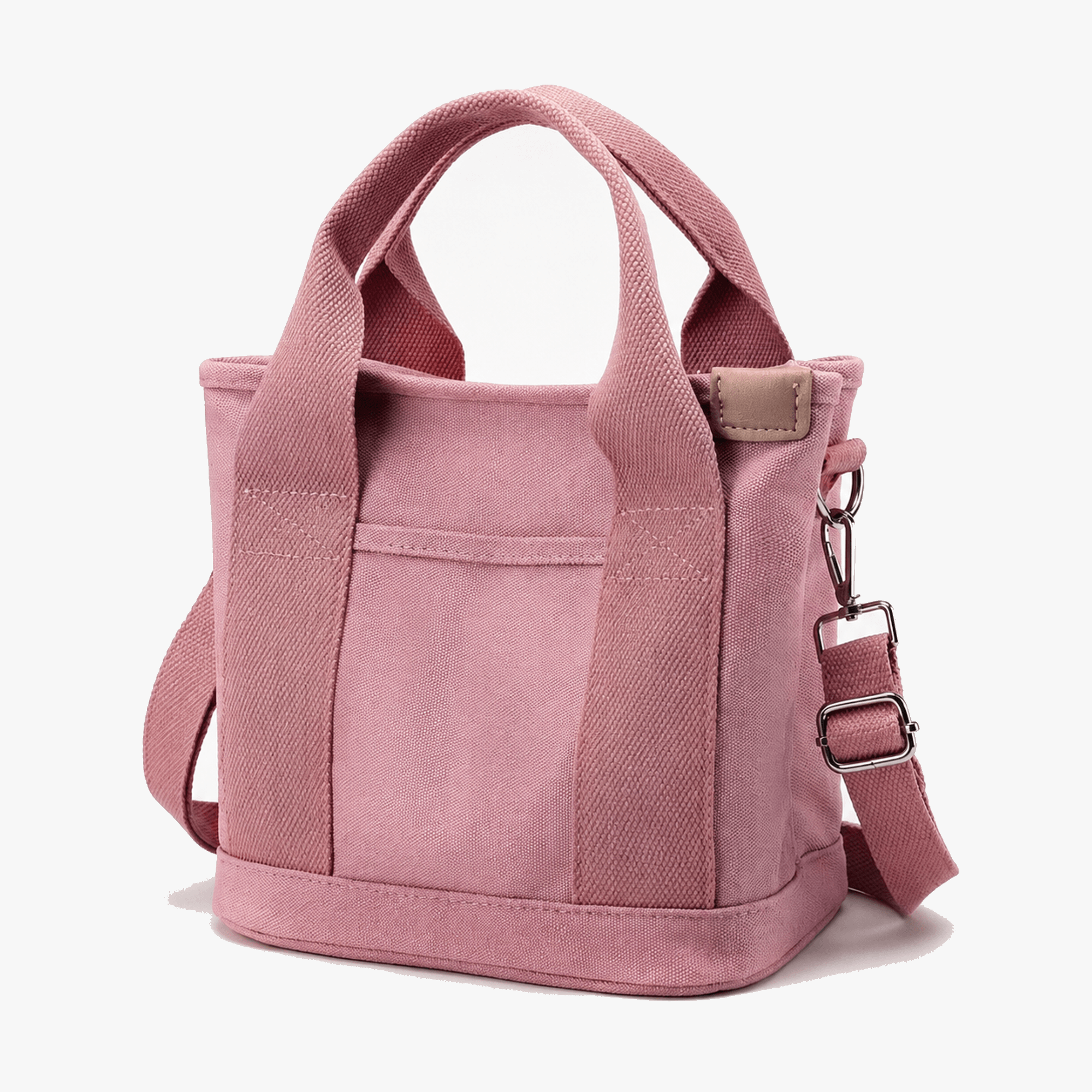 Lightweight Canvas Tote Bag with Multiple Pockets for Daily Use