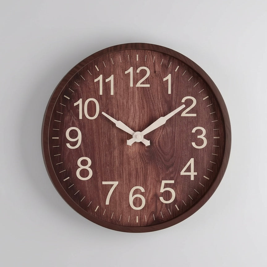 Contemporary Minimalist Quartz Wall Clock - 30 cm Size