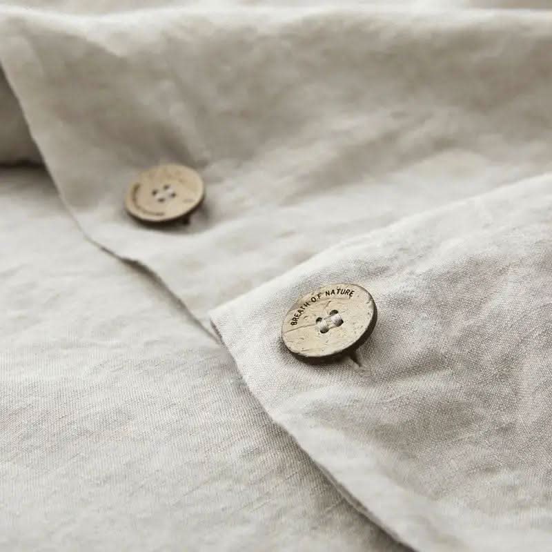 Lightweight Linen Duvet Cover – Breathable Design for Year-Round Comfort