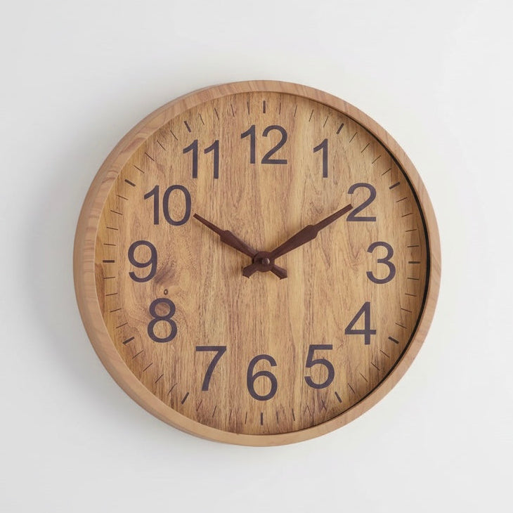 Contemporary Minimalist Quartz Wall Clock - 30 cm Size