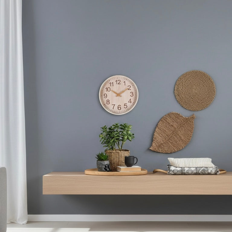 Contemporary Minimalist Quartz Wall Clock - 30 cm Size