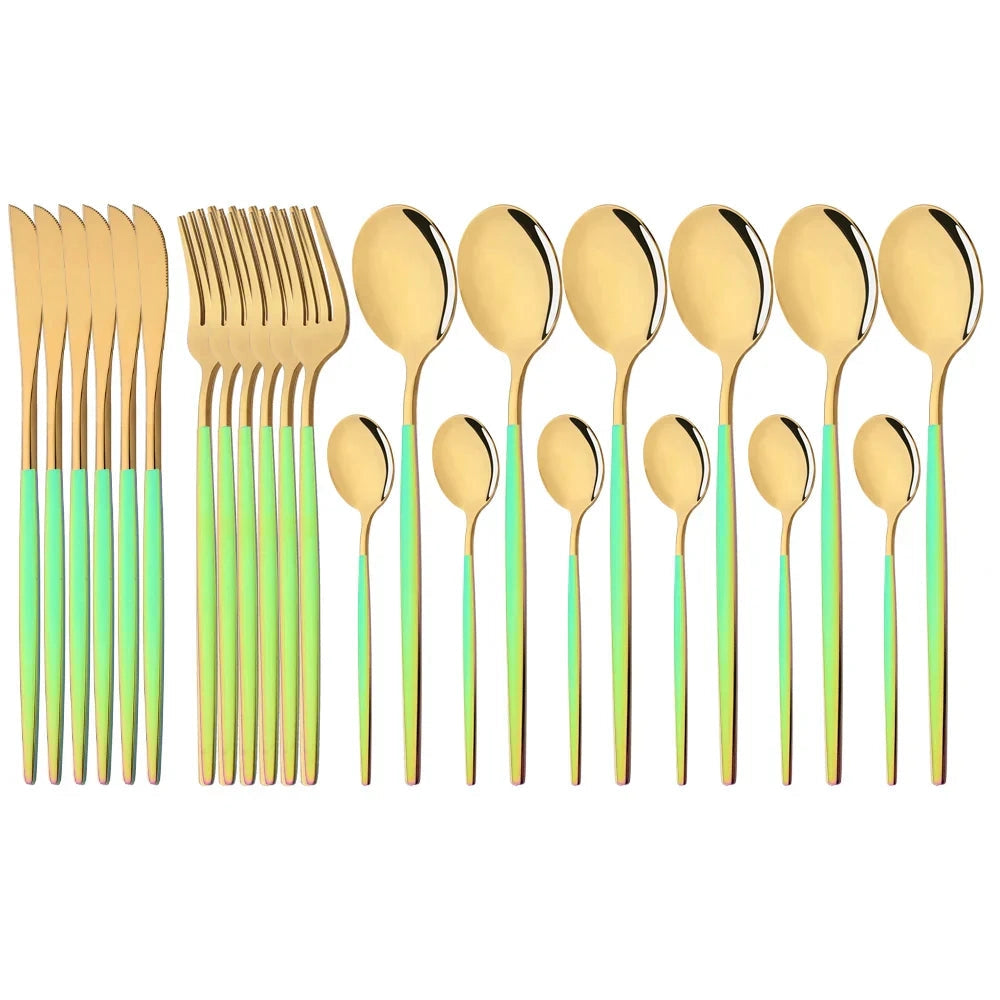 Modern Pink Cutlery Set with Ergonomic Design – Elegant Flatware for All Occasions