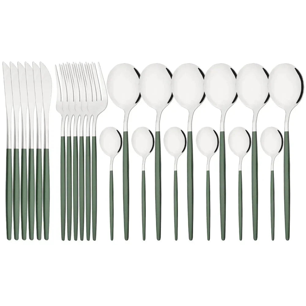 Modern Pink Cutlery Set with Ergonomic Design – Elegant Flatware for All Occasions