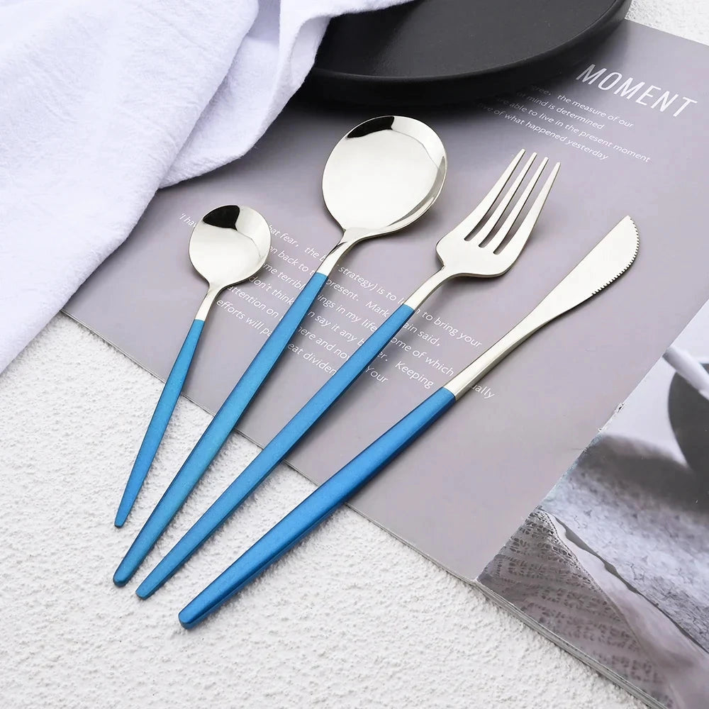 Modern Pink Cutlery Set with Ergonomic Design – Elegant Flatware for All Occasions