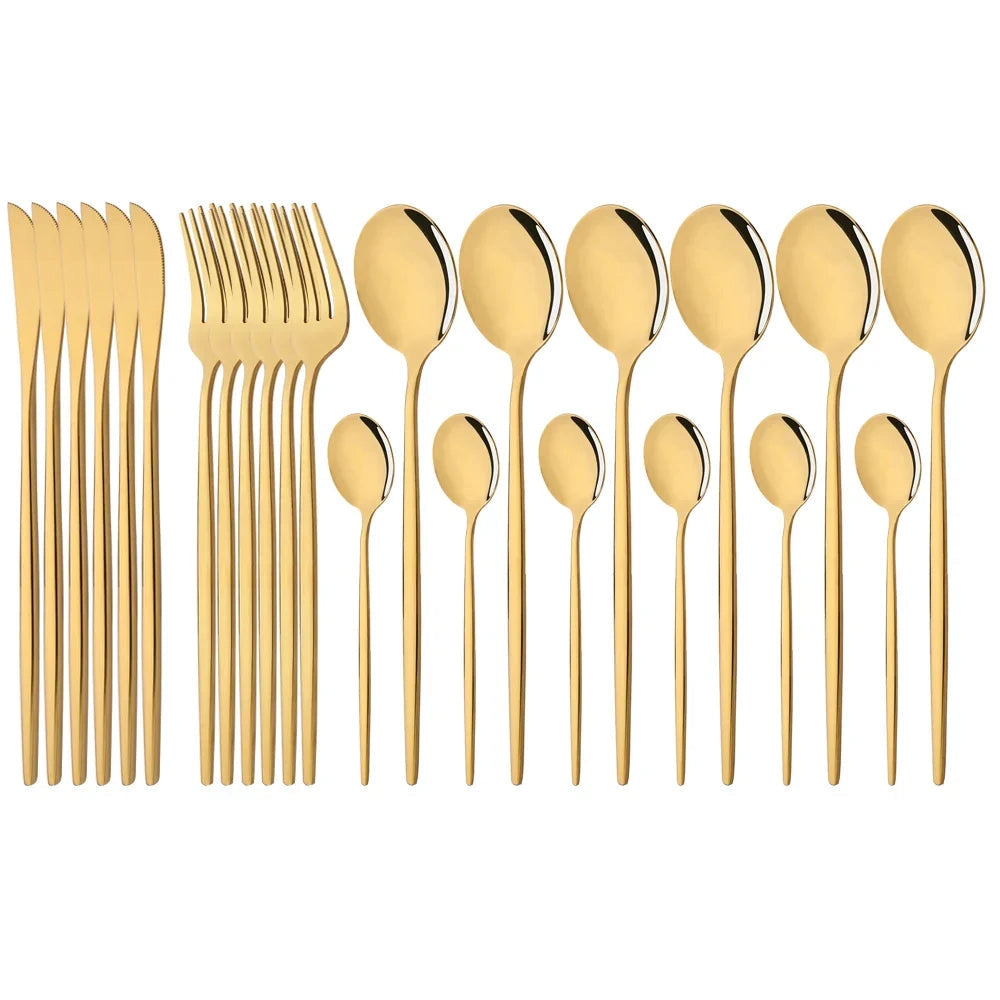 Modern Pink Cutlery Set with Ergonomic Design – Elegant Flatware for All Occasions