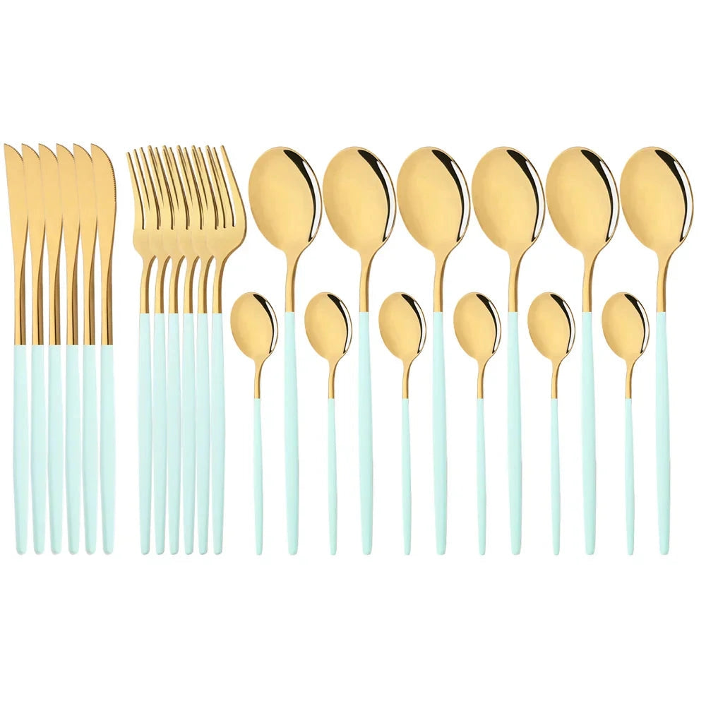 Modern Pink Cutlery Set with Ergonomic Design – Elegant Flatware for All Occasions