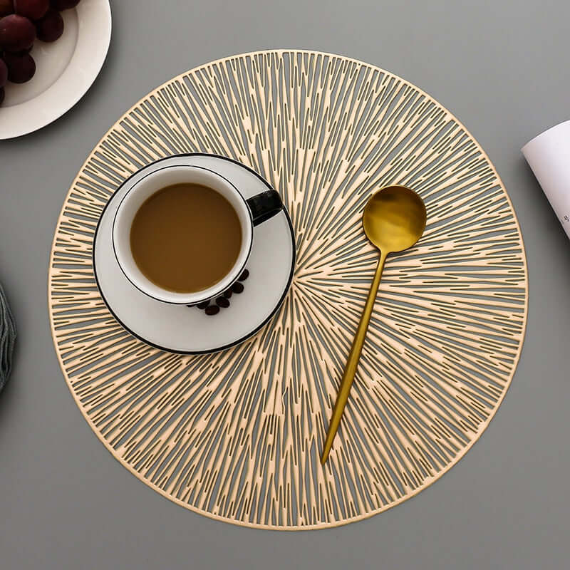 Stylish Round Dining Placemats – Resilient Table Protectors