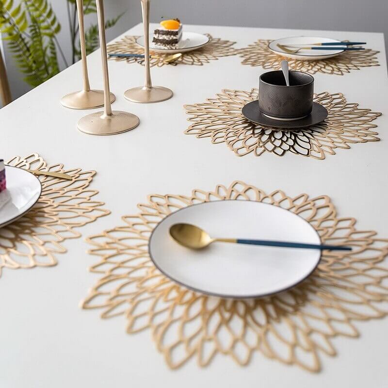 Stylish Round Dining Placemats – Resilient Table Protectors