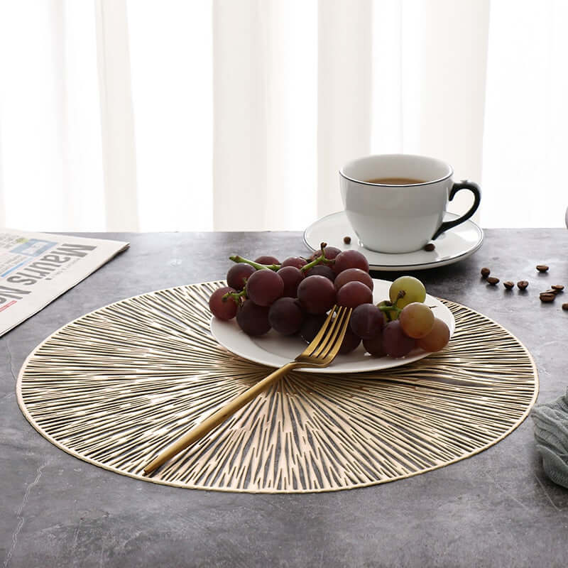 Stylish Round Dining Placemats – Resilient Table Protectors