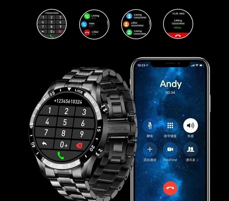 Stylish 4G Smartwatch with Health Monitoring for Active Living